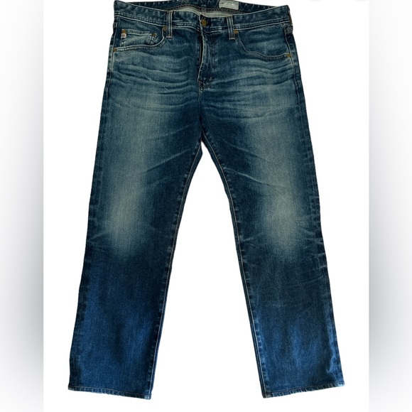 AG Matchbox Slim Straight Jean Adriano Goldschmied Denim 360 sz 34 - Picture 1 of 9